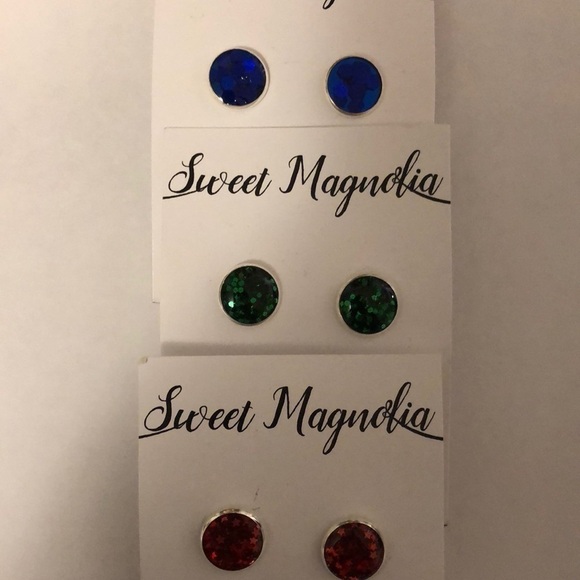 Set of 3 Resin Earrings - Picture 1 of 4